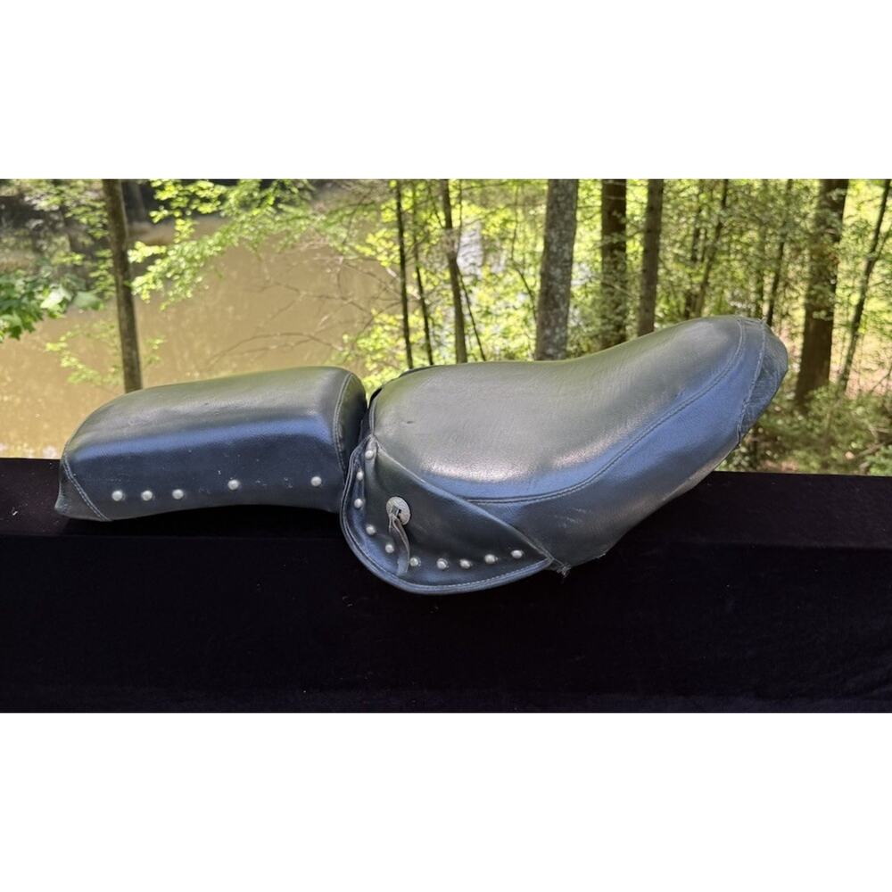 Vtg CORBIN 1984-05 HARLEY-DAVIDSON SOFTAIL DUAL TOURING Saddle STUDDED SEAT